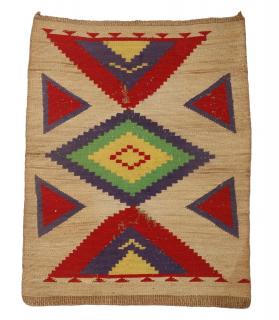 Appraisal: NATIVE AMERICAN BAG Nez Perce Corn Husk Bag Plateau circa