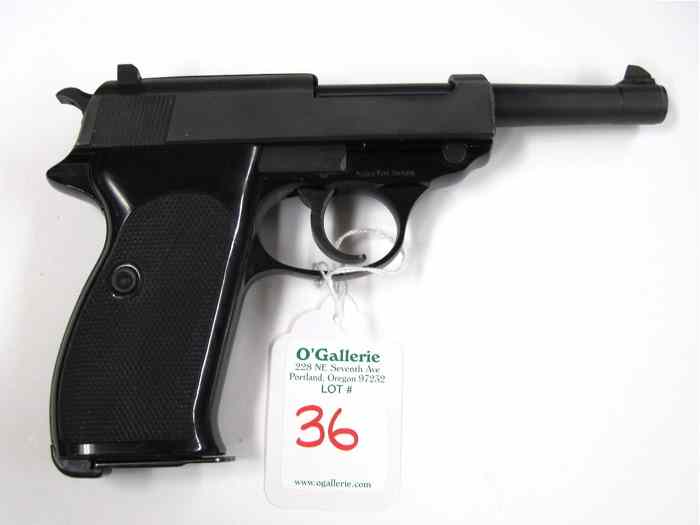 Appraisal: WALTHER P DOUBLE ACTION SEMI AUTOMATIC PISTOL mm parabellum caliber