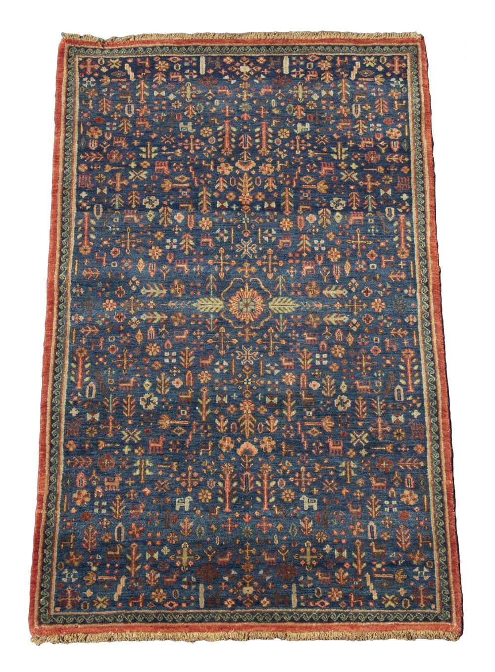 Appraisal: INDO-PERSIAN RUG Overall pattern in a South Persian design featuring