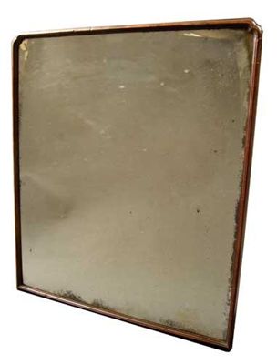 Appraisal: A George II mahogany dressing table mirror the arch shape