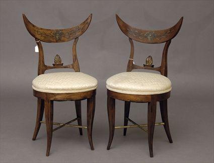 Appraisal: Pair of Beidermeier Side Chairs