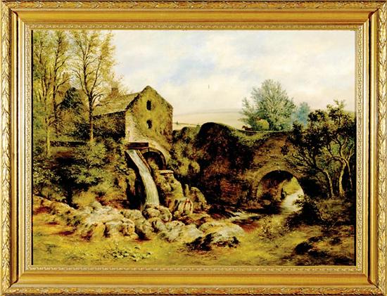 Appraisal: Samuel Edmonston Scottish - THE OLD MILL oil on canvas