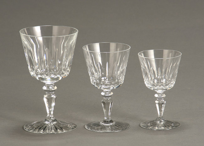 Appraisal: Baccarat Cut Crystal 'Ile d'Aix' Stem Table Service Modern Consisting