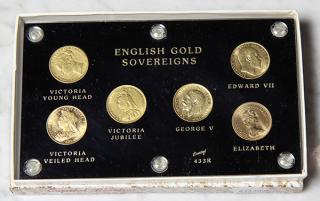 Appraisal: English Gold Sovereigns including one each of Victoria Young Head