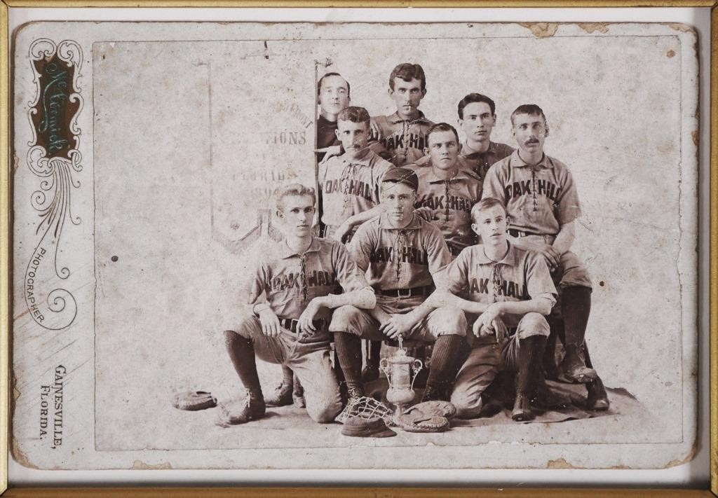 Appraisal: S GAINESVILLE FLORIDA BASEBALL TEAM PHOTORare cabinet photo of the