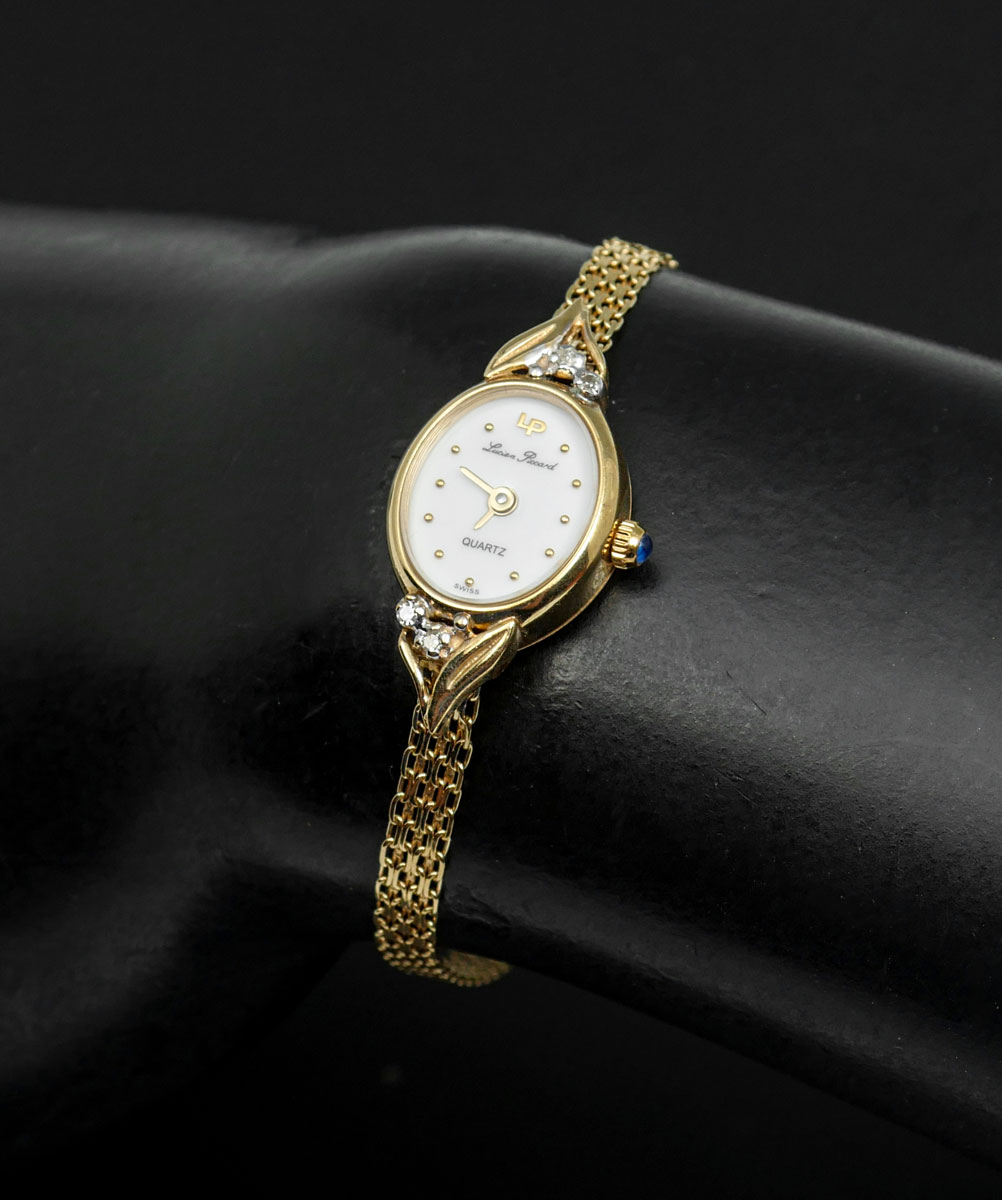 Appraisal: K LUCIEN PICCARD WRISTWATCH K yellow gold ladies Lucien Piccard