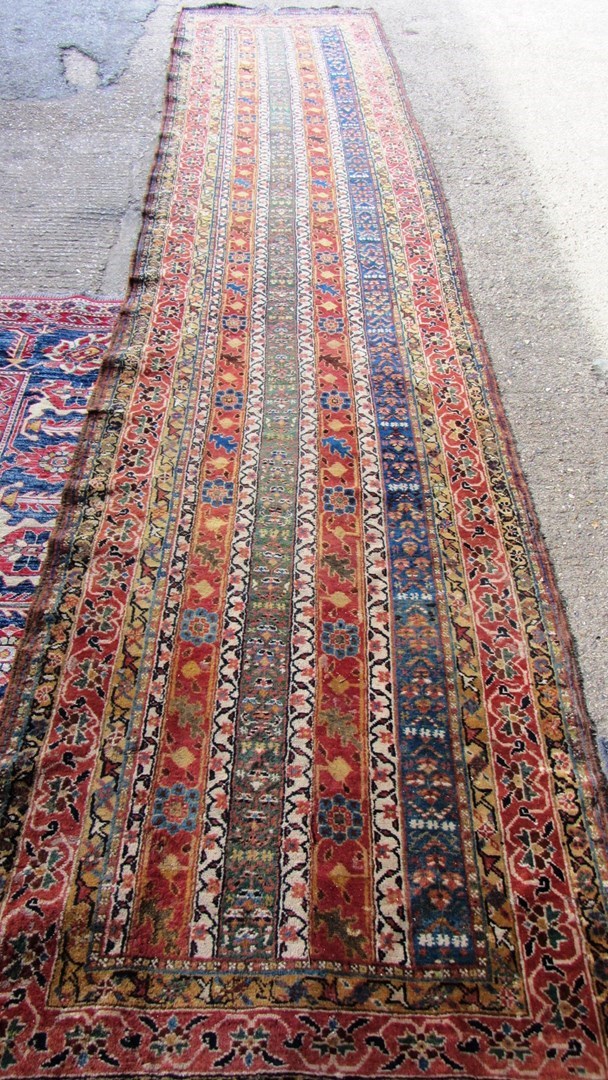 Appraisal: A West Persian runner first half th century the red