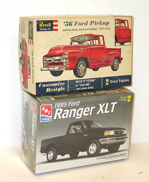 Appraisal: Plastic Ford Truck Kits Lot of boxed Ford trucks from