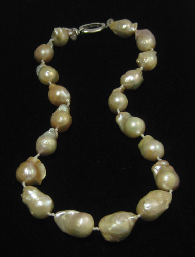 Appraisal: MATINEE LENGTH PEARL NECKLACE inches in length and strung with