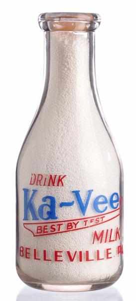 Appraisal: Ka-Vee Dairy Milk Bottle Description Belleville PA Condition Very Good