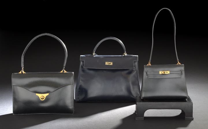 Appraisal: Group of Three Hermes Bags consisting of a Kelly bag