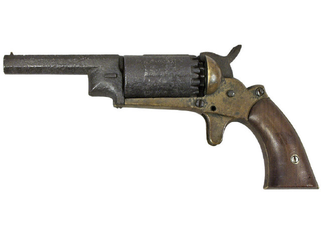 Appraisal: Walch Pocket Revolver cal Rare -shot cylinder with chambers each