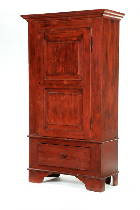 Appraisal: WARDROBE OR SCHRANK Probably Ohio mid th century cherry and