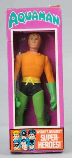 Appraisal: Mego Aquaman Superhero Action Figure Description Marked Includes original box