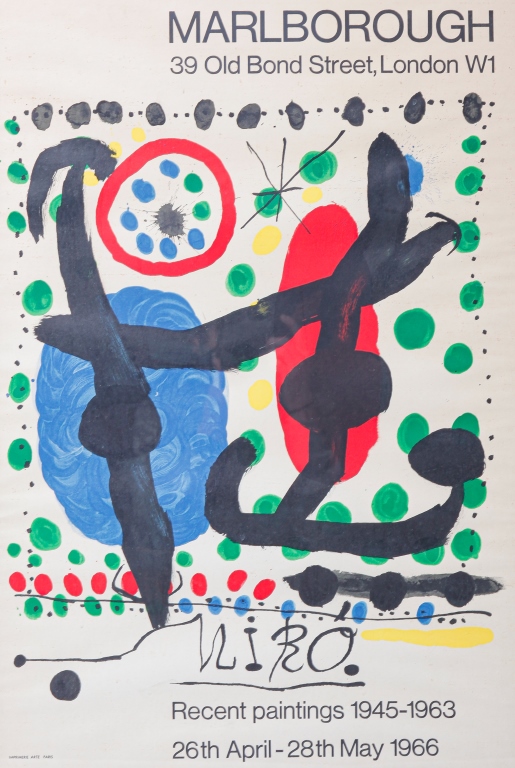 Appraisal: MIRO EXHIBITION POSTER Recent Painting - by Imprimerice Arte Paris