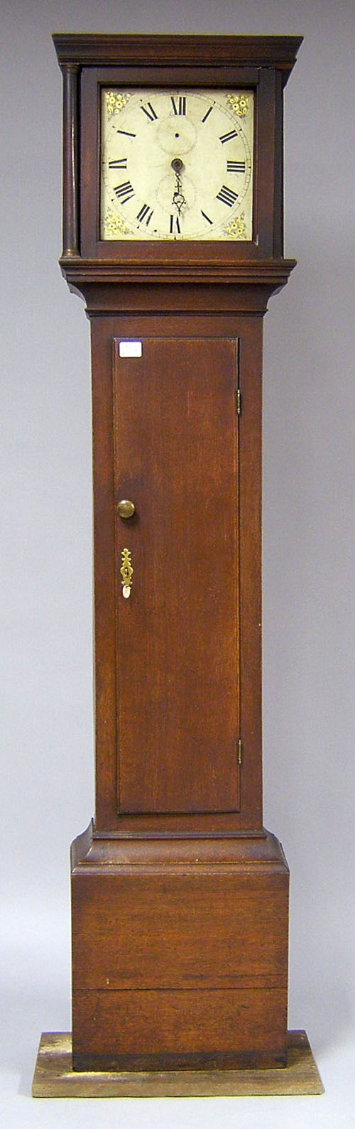 Appraisal: Georgian oak tall case clock mid th c with -hr