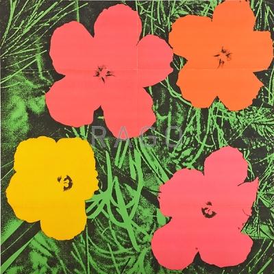 Appraisal: Andy Warhol American - Flowers Offset lithograph in colors mailer