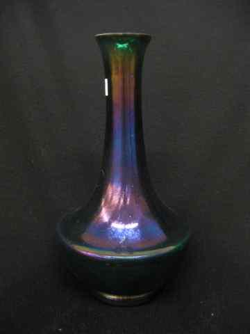 Appraisal: Loetz Art Glass Vase deep purple iridescentfinish on dark green