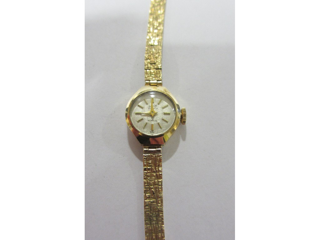 Appraisal: Ladies ct gold bracelet watch by Uno