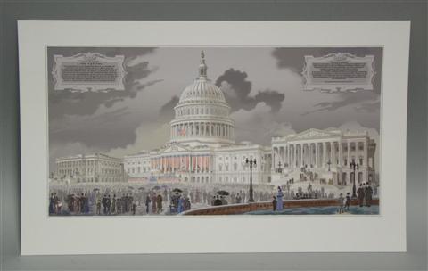 Appraisal: ELLIOT BANFIELD AMERICAN THE CAPITOL Giclee x in From the