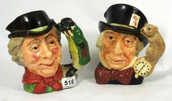 Appraisal: Royal Doulton Large Character Jugs The Walrus and the Carpenter