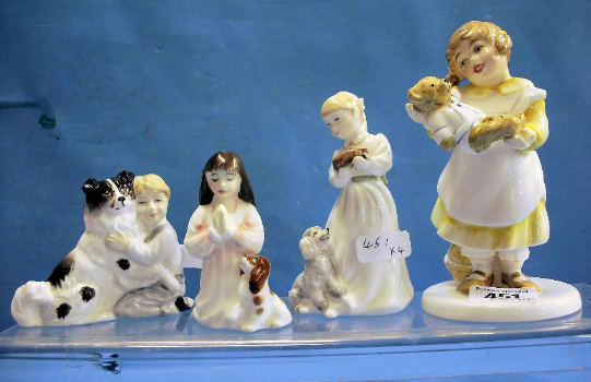 Appraisal: Royal Doulton Figures Dinnertime HN Best Friends HN Whats the