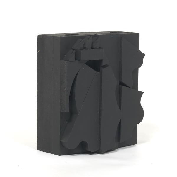 Appraisal: LOUISE NEVELSON AMERICAN - x x Black Cryptic XVI Wood