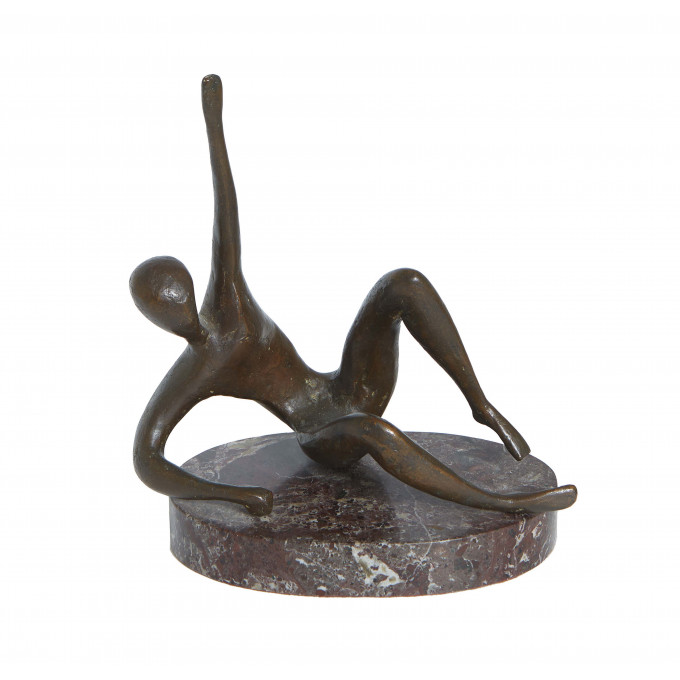 Appraisal: In the Manner of Henry Moore - Reclining Figure patinated