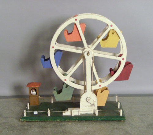 Appraisal: Painted ferris wheel h w