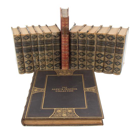 Appraisal: Sale Lot A Group of Fourteen Leather Bound Books The