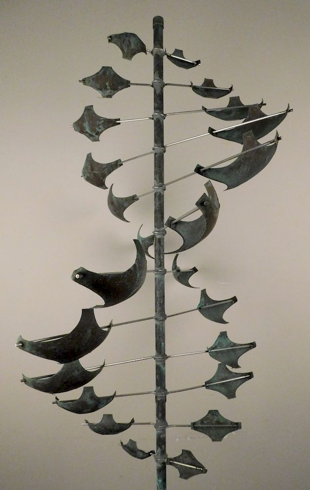 Appraisal: Lyman Whitaker metal wind sculpture Lyman Whitaker American th st