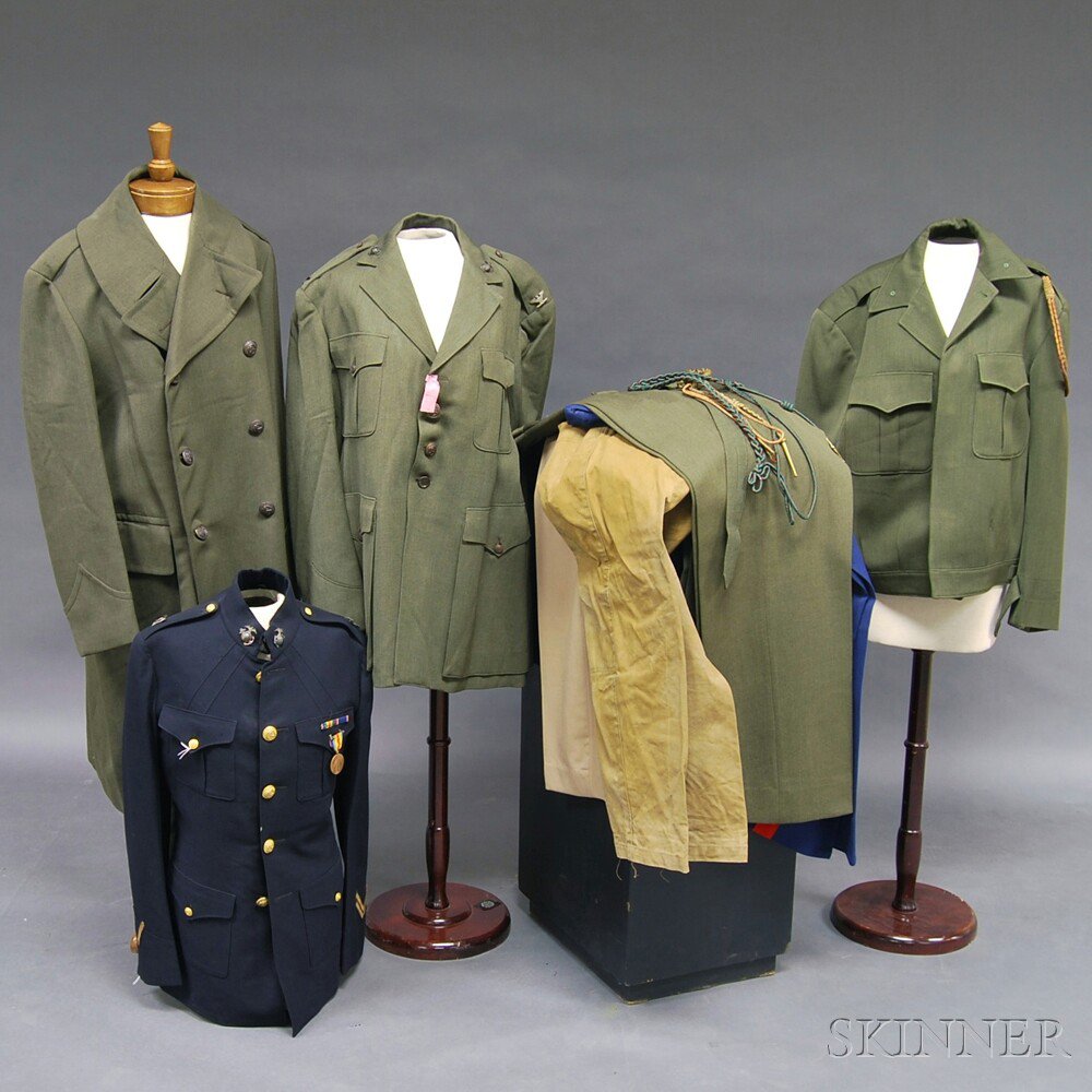 Appraisal: Group of Assorted Vintage Marine Corps Uniforms including a pair