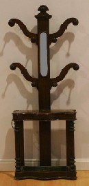 Appraisal: An unusual Australian th century oak hallstand cm wide cm