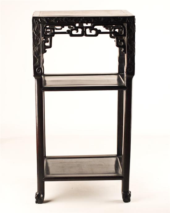 Appraisal: A Turn of the th C Chinese Marble Top Stand