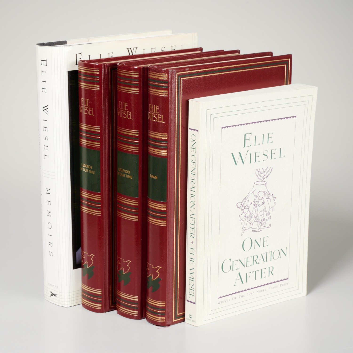 Appraisal: ELIE WIESEL VOLS INCL LEATHERBOUND AND SIGNED Includes Legends of