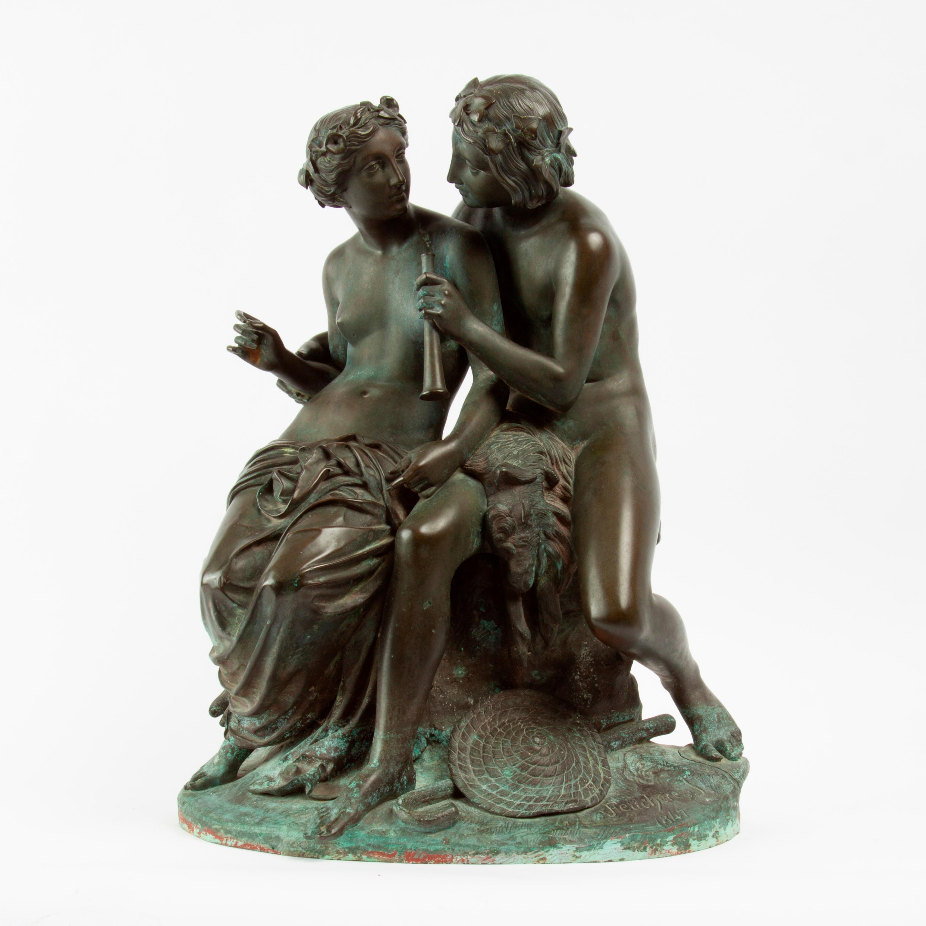 Appraisal: TH C JEAN-JACQUES FEUCHERE SCULPTURE PAILLARD FOUNDRY Jean-Jacques Feuchere after