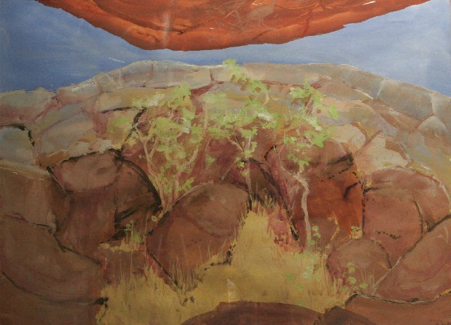 Appraisal: Clifton Pugh - Kakadu Cover gouache signed and dated 'Clifton