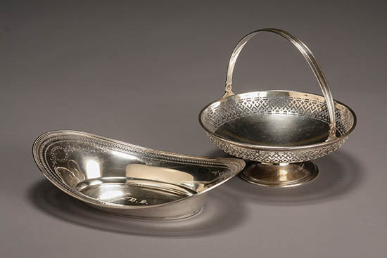 Appraisal: Lot Property of Various Owners Tiffany Co Sterling Cake Basket