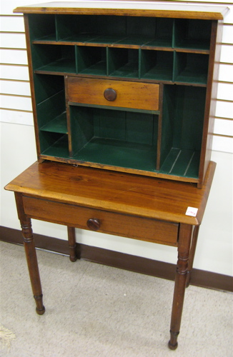 Appraisal: VICTORIAN WRITING DESK American th century the rectangular writing table