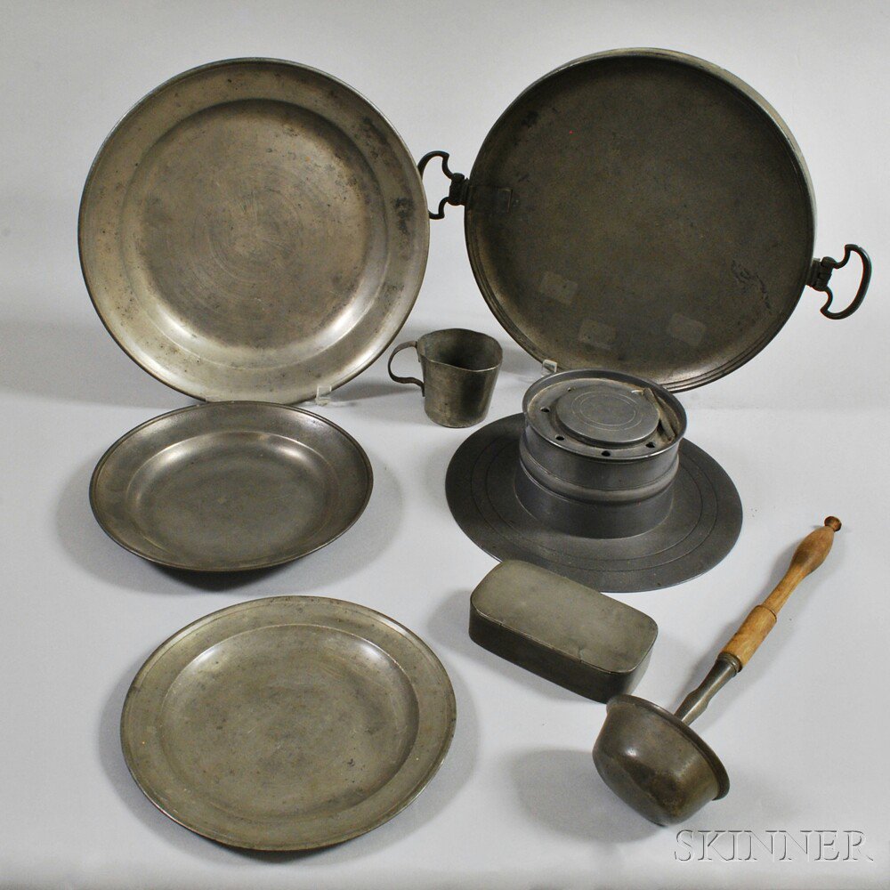 Appraisal: Eight Pieces of Pewter th and th century a Henry