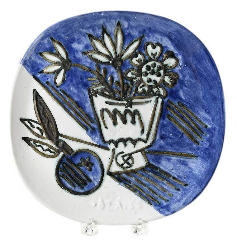 Appraisal: Pablo Picasso Spanish - Bouquet la Pomme A R stamped