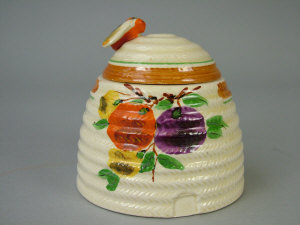 Appraisal: A Wilkinson 'Honey Glaze' honey pot circa modelled as a