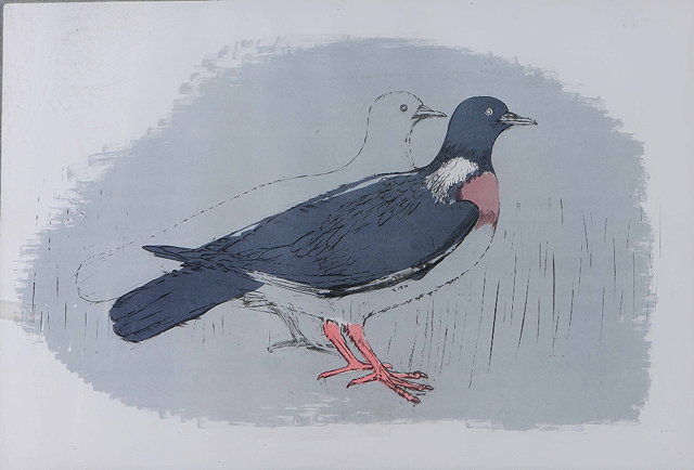 Appraisal: Elizabeth Frink British - Wood Pigeons lithograph on paper cm