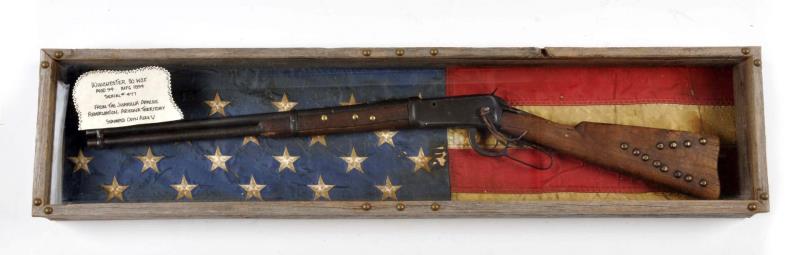 Appraisal: Winchester-Indian Western Rifle Display This rifle started off life as