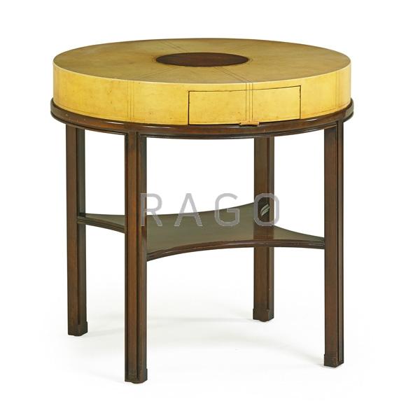 Appraisal: TOMMI PARZINGER CHARAK MODERN Lamp table Condition Report Stains and