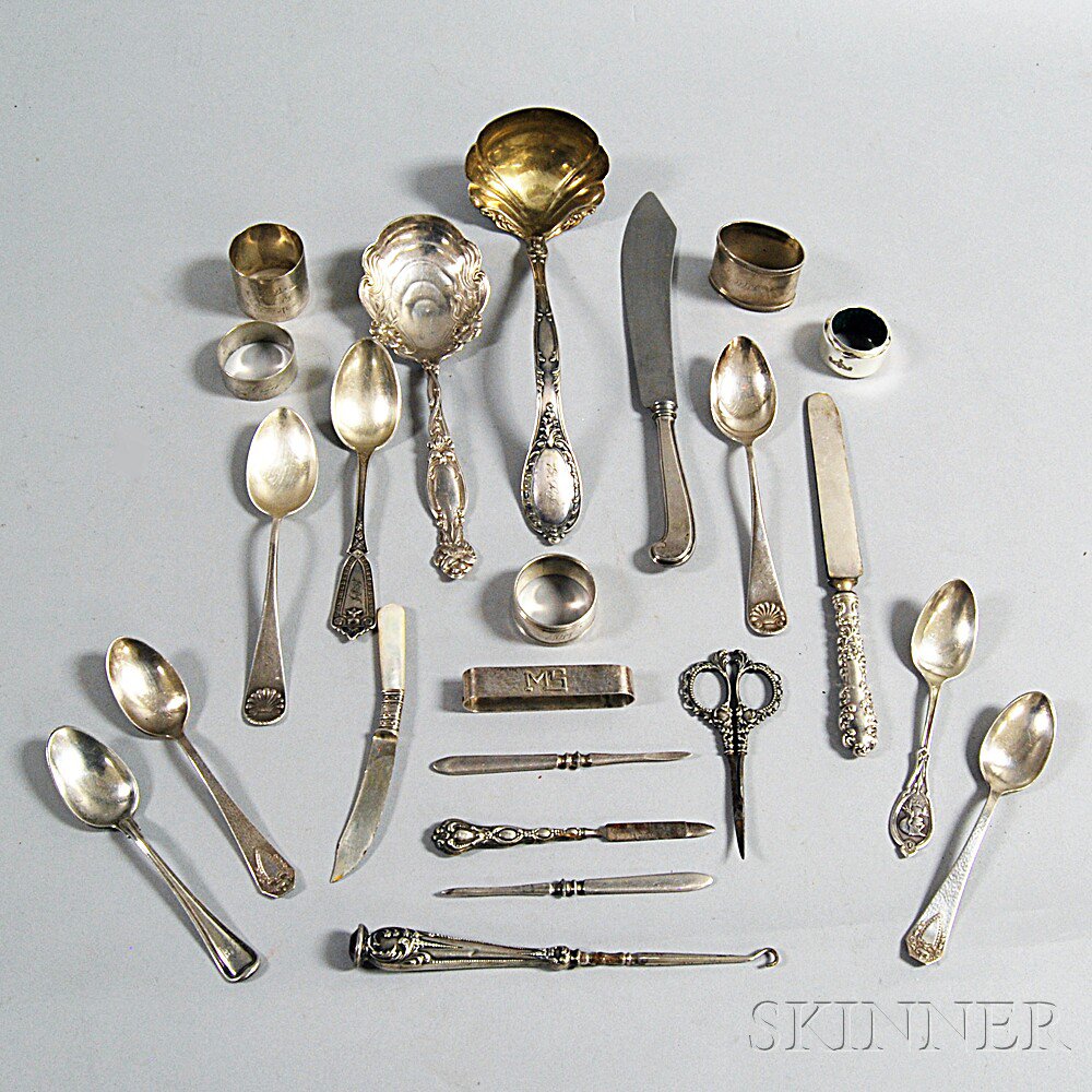 Appraisal: Group of Sterling Silver and Silver-plated Flatware including an International