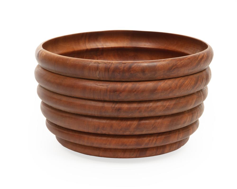 Appraisal: Madrone Burlwood Bowl by David L Pulitzer American b c