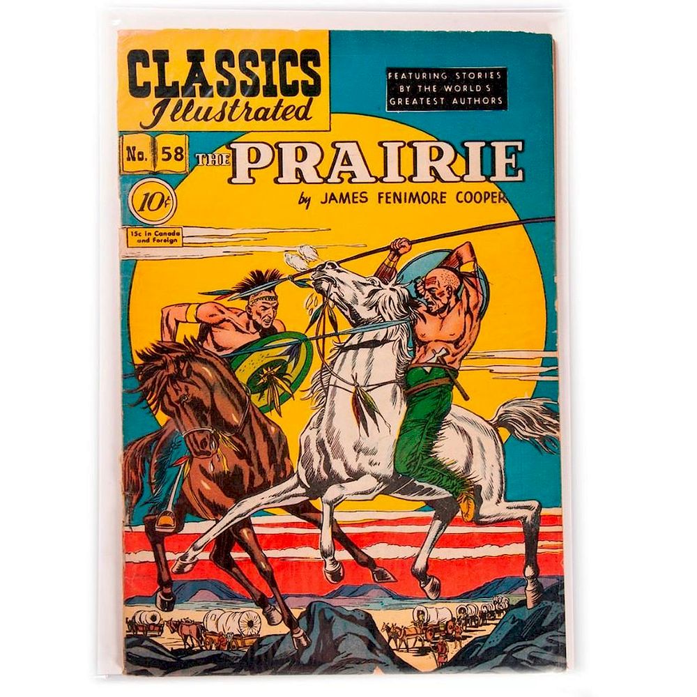 Appraisal: Six Classics Illustrated Classics Illustrated No The Prairie by James