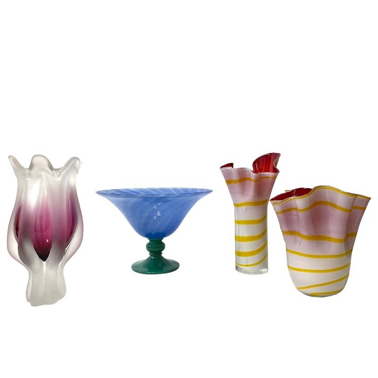 Appraisal: Collection of Artglass Accessories Collection of Artglass Accessories Chiule Style