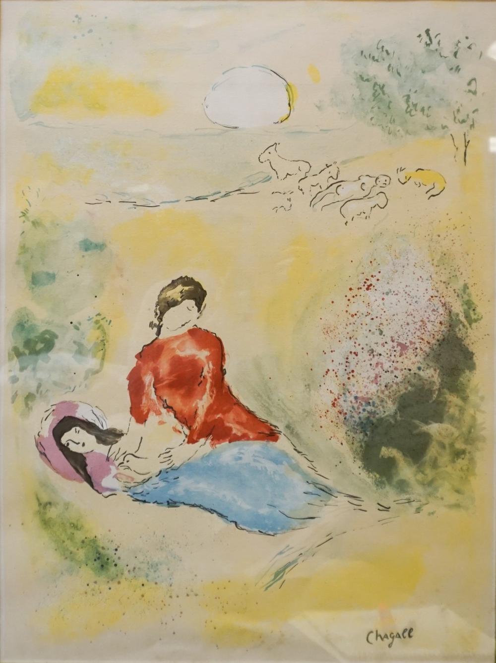 Appraisal: AFTER MARC CHAGALL THE SWALLOW FROM DAPHNIS ET CHLOE COLOR